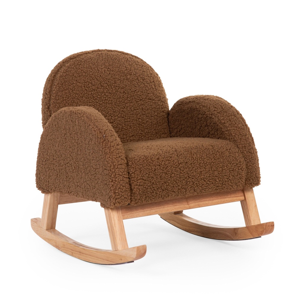 KINDERZETEL, schommelstoel, Rocking Kids Chair Teddy, beige, bruin, uni, textiel/hout, 2021
