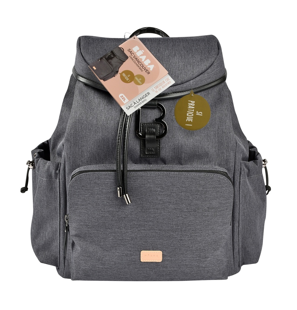 Beaba | Verzorgingstas Backpack Vancouver Donker grijs