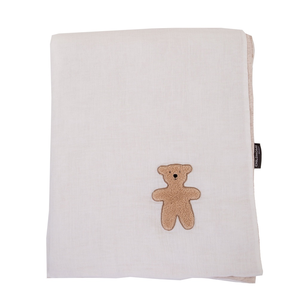 Childhome | Deken Teddy Bruin/Ecru 80x100cm 