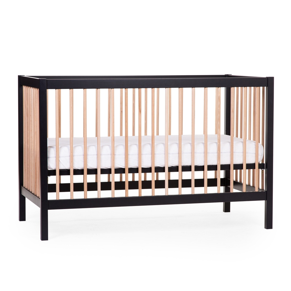 Childhome | Bed Black/Naturel 60x120cm 