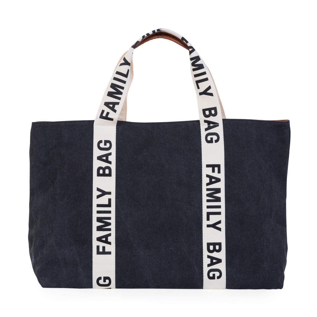 Childhome | Family Bag Signature Black Canvas