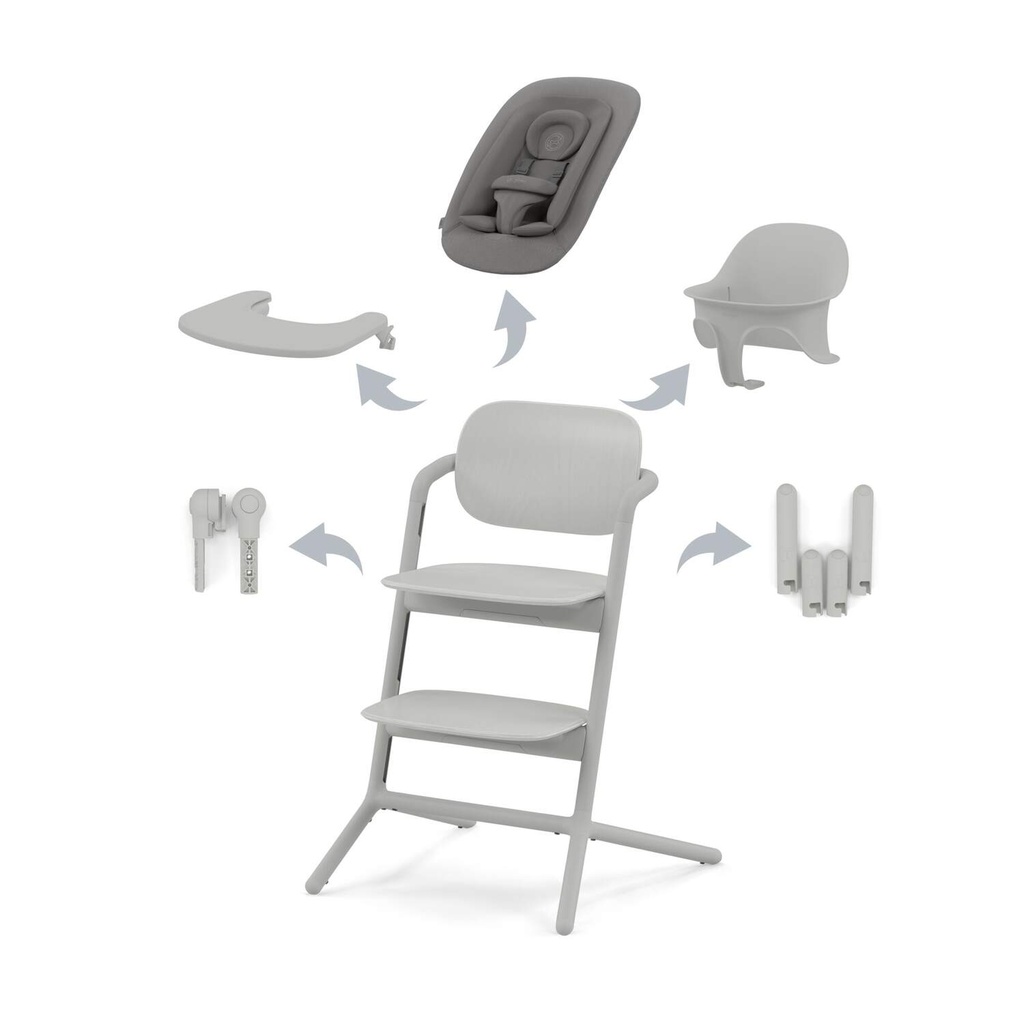 Cybex | Eetstoel Lemo 4in1 Suede Grey
