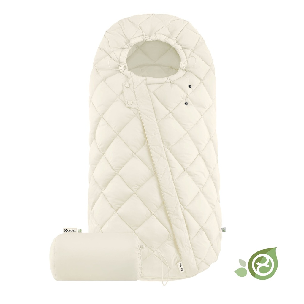 VOETENZAK, Snogga 2, seashell beige, uni/gematelasseerd, L:90cm, klassiek model, vr wandelwagen/buggy, Gold, 2023