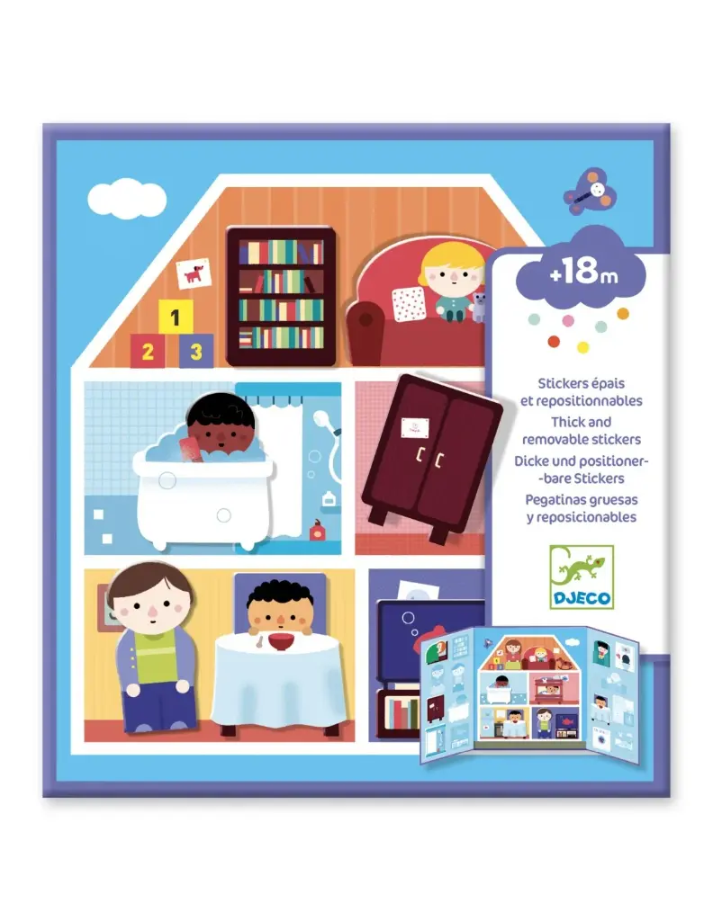 Djeco stickerboek huis +18M