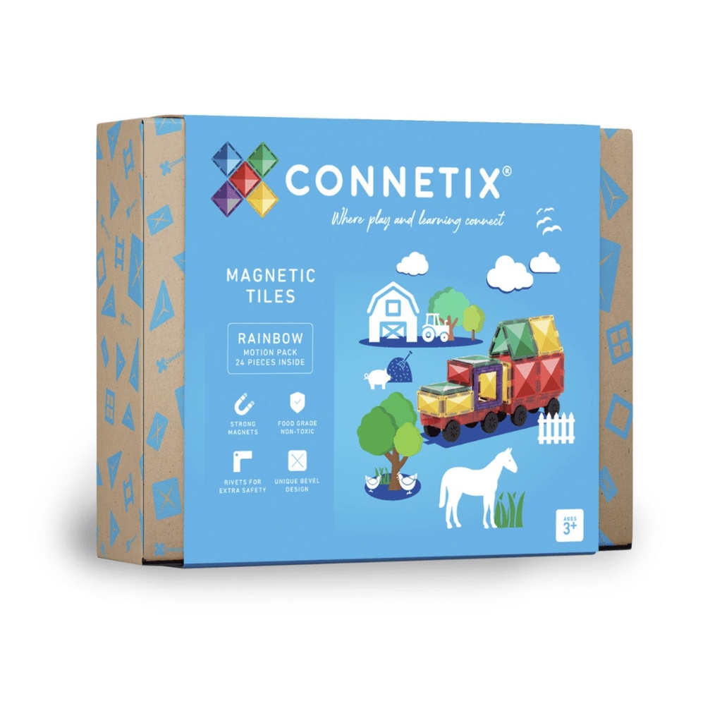 Connetix Tiles | Magnetische Blokken Motion Rainbow Pack 24st