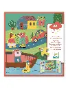 STICKERS, Animals, inhoud: boek met landschap/14 herbruikb vinyl stickers, vanaf 18 maanden, creatief speelgoed