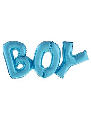 Funny Fashion | Ballon Boy Blauw 92,6x38,8cm