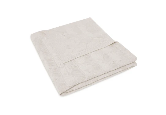 Jollein deken ledikant 100x150 Shell Knit Nougat