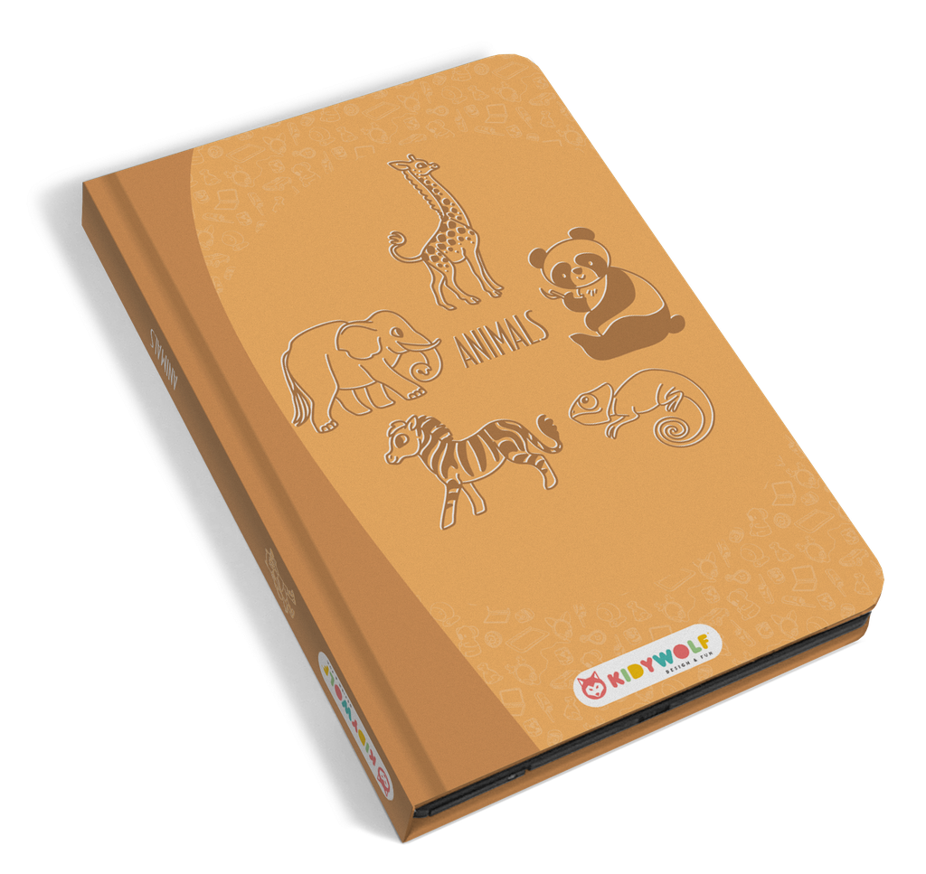 Kidywolf | Tekentablet Kidydraw Mini Dieren Orange