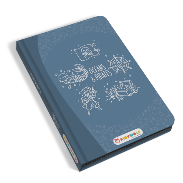 Kidywolf Kidydraw Mini tekentablet Oceans and Pirates Blue
