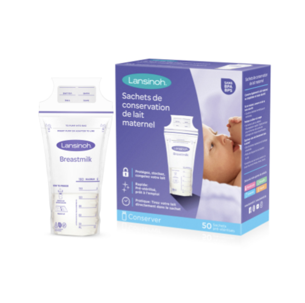 Lansinoh | Bewaarzakjes voor Moedermelk 180ml 50st