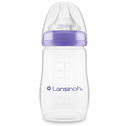 Lansinoh | Breedhalsfles Natural Wave 160ml PP Siliconen Speen/1Gaatje +0M 