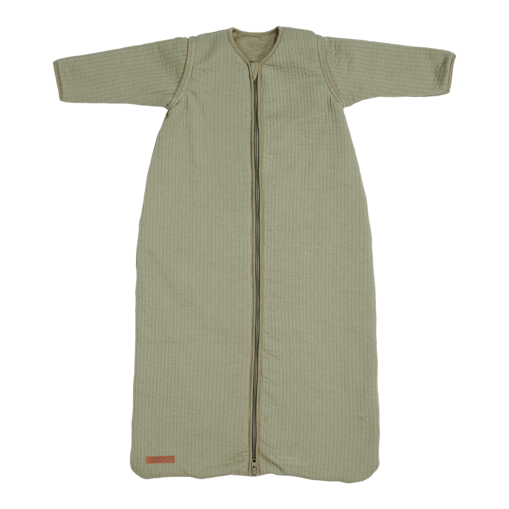 SLAAPZAK, 70cm, LM, 2.6TOG, Pure Olive, met mouwen, groen, uni, katoen, klassiek model