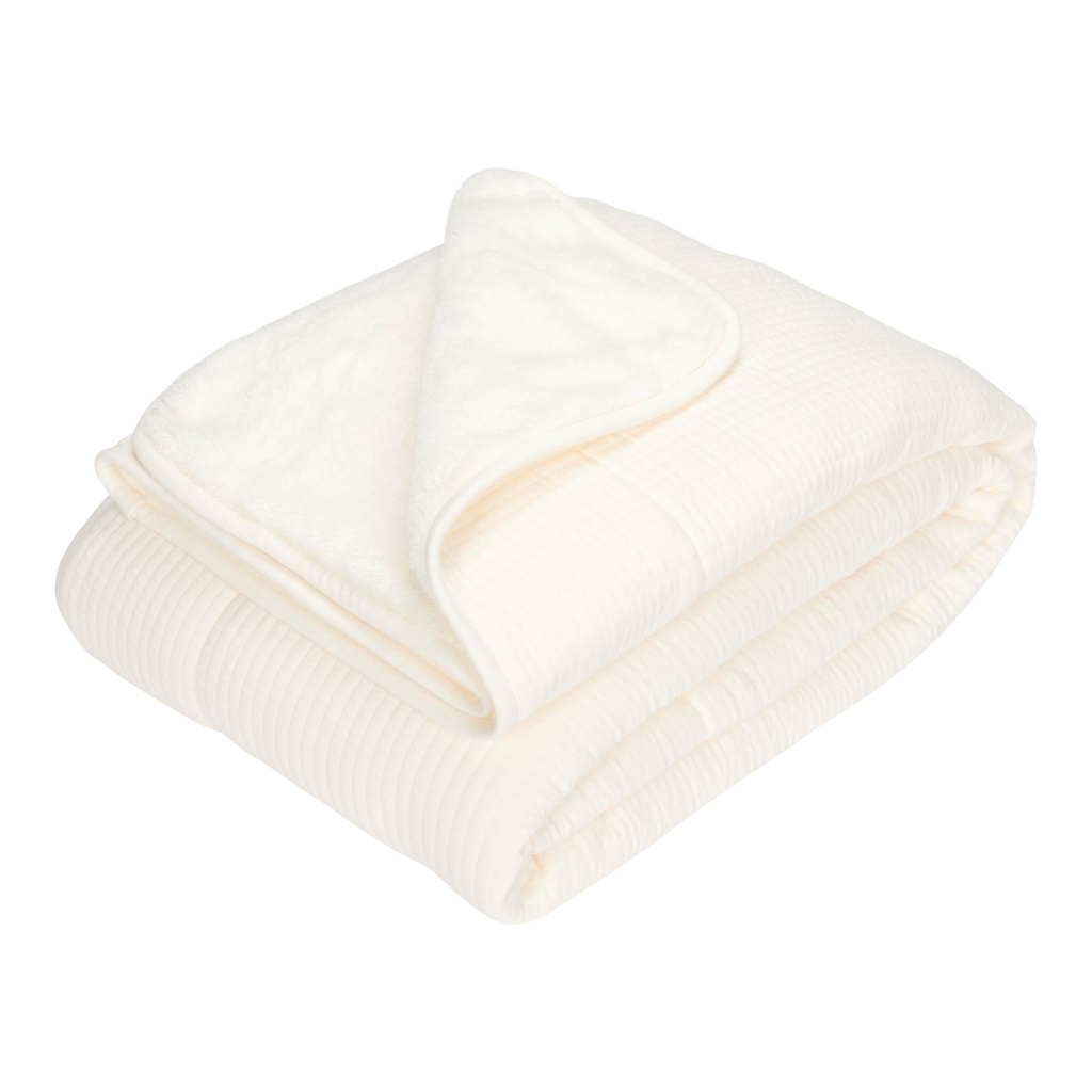 Little Dutch | Deken Wiegdeken Pure & Soft Pure Soft White 70x100cm 