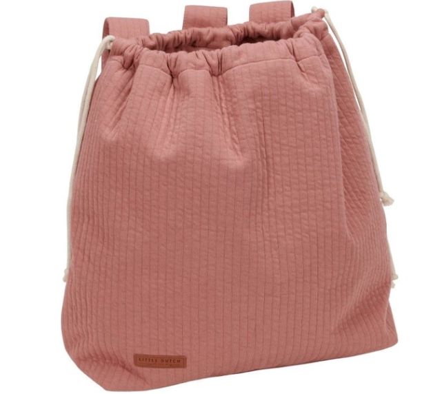 Little Dutch | Opbergzak vr Speelgoed Newborn Naturals Katoen Pure Soft Pink Blush