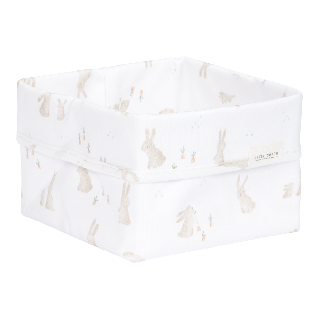 Little Dutch | Verzorgingsmand Baby Bunny Wit 15x15x15cm