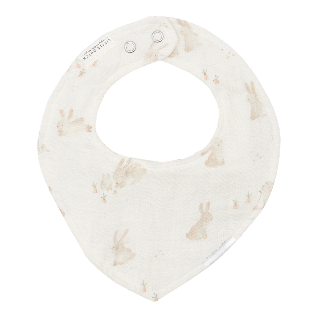 Little Dutch | Spuugdoekje Newborn Naturals Baby Bunny Ecru