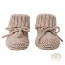 Lodger | Babyslofjes Merino Wol Beige 0-6M