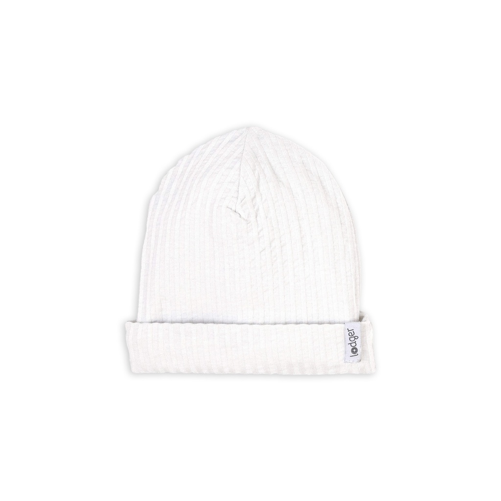 Lodger | Muts Beanie Seersucker Katoen Cloud Dancer 0-6m