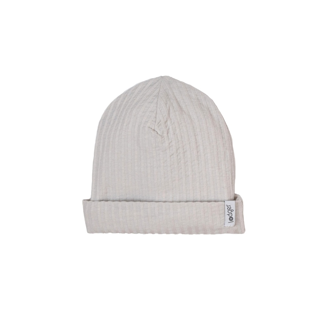 Lodger | Muts Beanie Seersucker Katoen Steel 0-6M