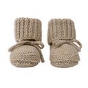 Lodger | Babyslofjes Slipper Knit Cotton Katoen Beige 0-6m