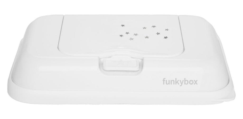 Funkybox | Box vr Vochtige Doekjes Go Little Stars White 13x9x22cm