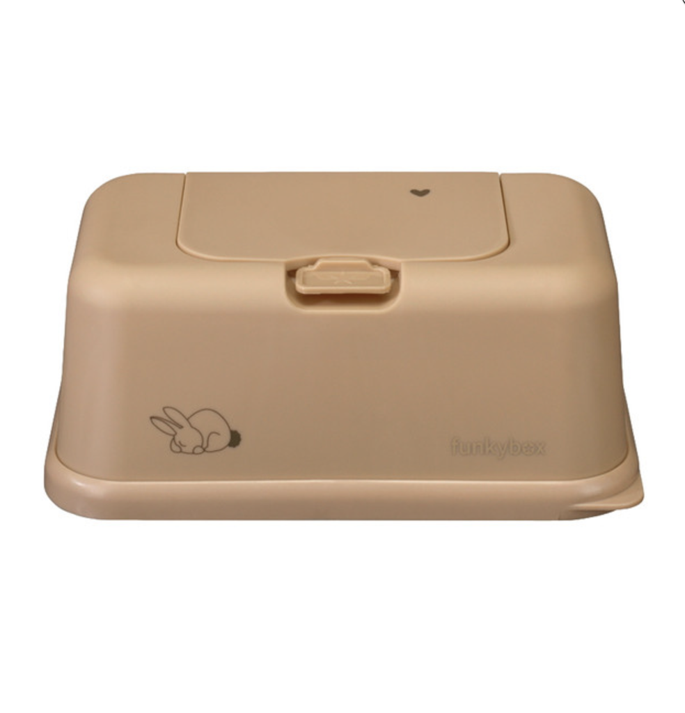 Funkybox | Box vr Vochtige Doekjes Rabbit Café Latte 13x9x22cm