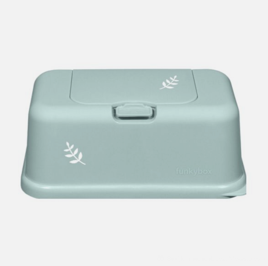 Funkybox | Box vr Vochtige Doekjes Leave Mint 13x9x22cm