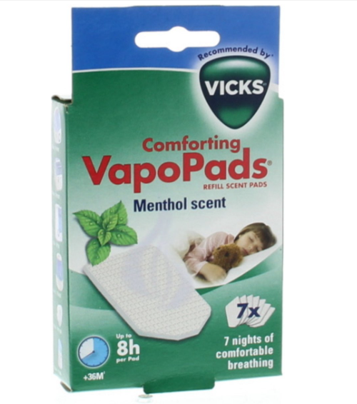 AROMAPADS, VapoPads, menthol aroma, voor luchtbev. Mini/Top Fill Cool Mist/Sweet Dreams/Vapors/Diffuser, 7 stuk(s)