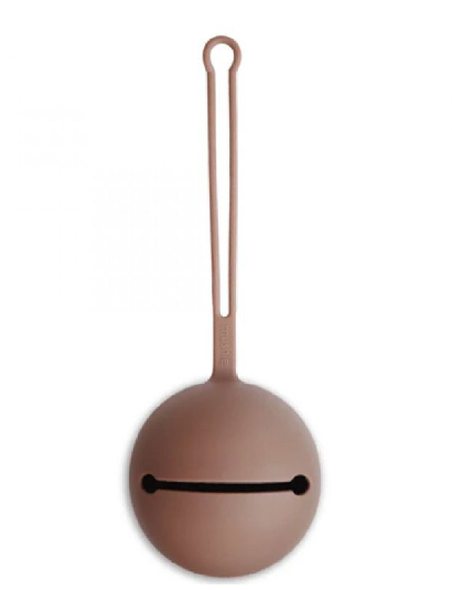 Mushie | Fopspeenhouder Silicone Cloudy Mauve