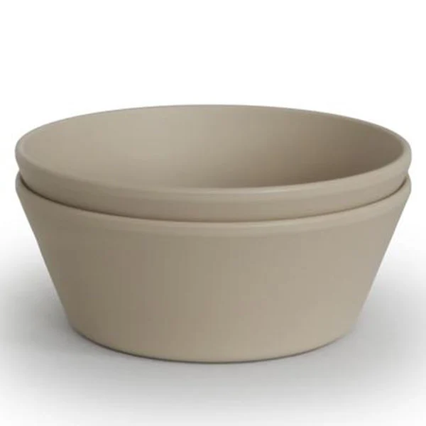 Mushie | Kom Rond Vanilla PP Ecru 2-pack