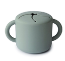 Mushie | Snack Cup Cambridge Blue Silicone Blauw 400ml