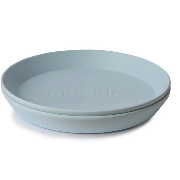 Mushie | Plat Bord Powder Blue PP Blauw 2-pack