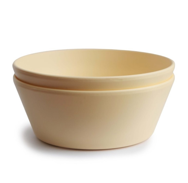 Mushie | Kom Bowls Rond PP Daffodil 2-pack
