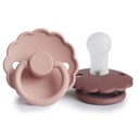Frigg | Fopspeen Daisy Ortho/Physio Blush/Woodchuck Siliconen Speen T1 0-6m 2-pack