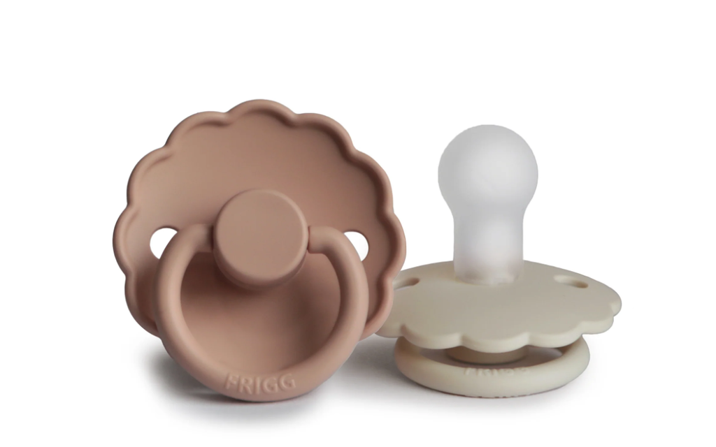FOPSPEEN, Daisy, 0-6m, o/p, sil, blush/ cream, siliconen speen, ortho/physio, T1, 2 stuk(s)