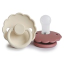 Frigg | Fopspeen Daisy Ortho/Physio Silicone Cream/Powder Blush T1 0-6m 2-pack