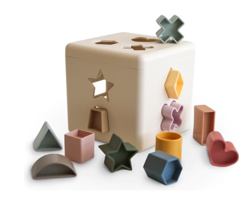 SORTEERVORMEN, Shape sorting box, multikleur, uni, kunststof, +activities, vanaf 10 maanden, educatief speelgoed