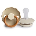 FOPSPEEN, Daisy Blooming, 6-18m, o/p, sil, desert/cream, siliconen speen, ortho/physio, T2, 2 stuk(s)