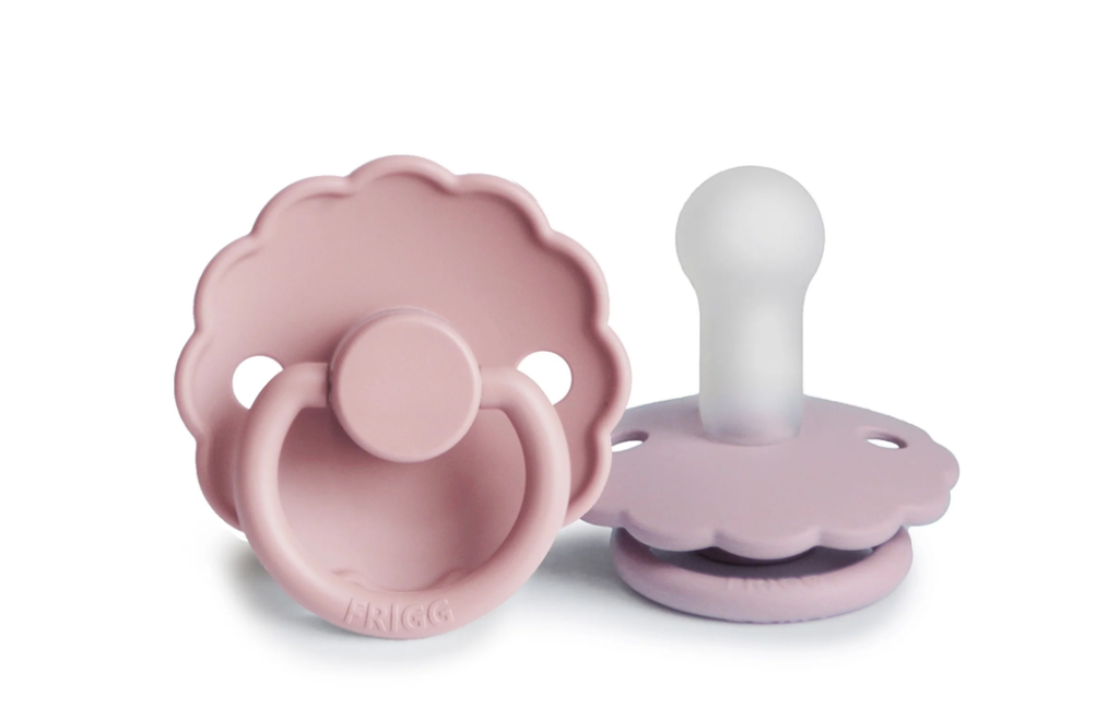 FOPSPEEN, Daisy, 6-18m, o/p, sil, baby pink/soft lilac, siliconen speen, ortho/physio, T2, 2 stuk(s)