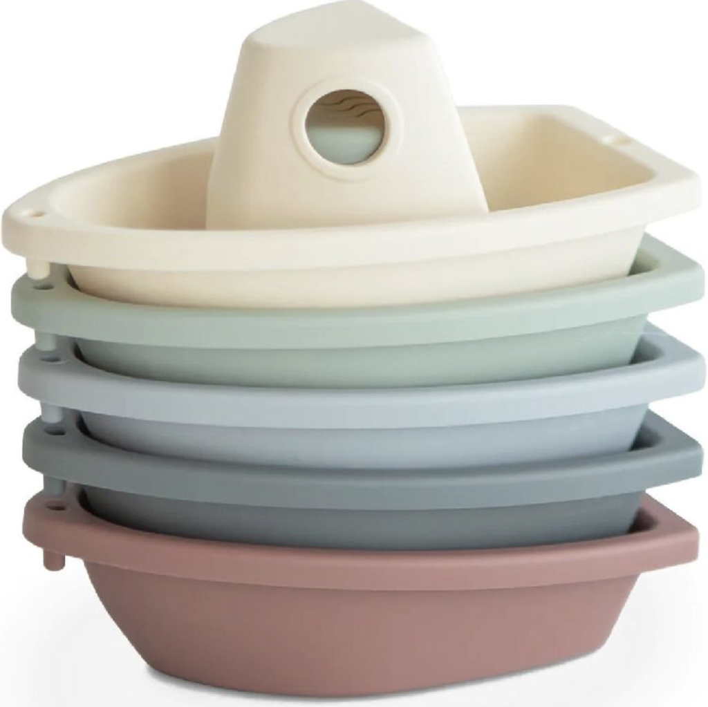 Mushie | Badspeelgoed Bath Boats Original 5-pack