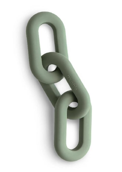 Mushie | Bijtring Teether Link Dried Thyme Siliconen +3M