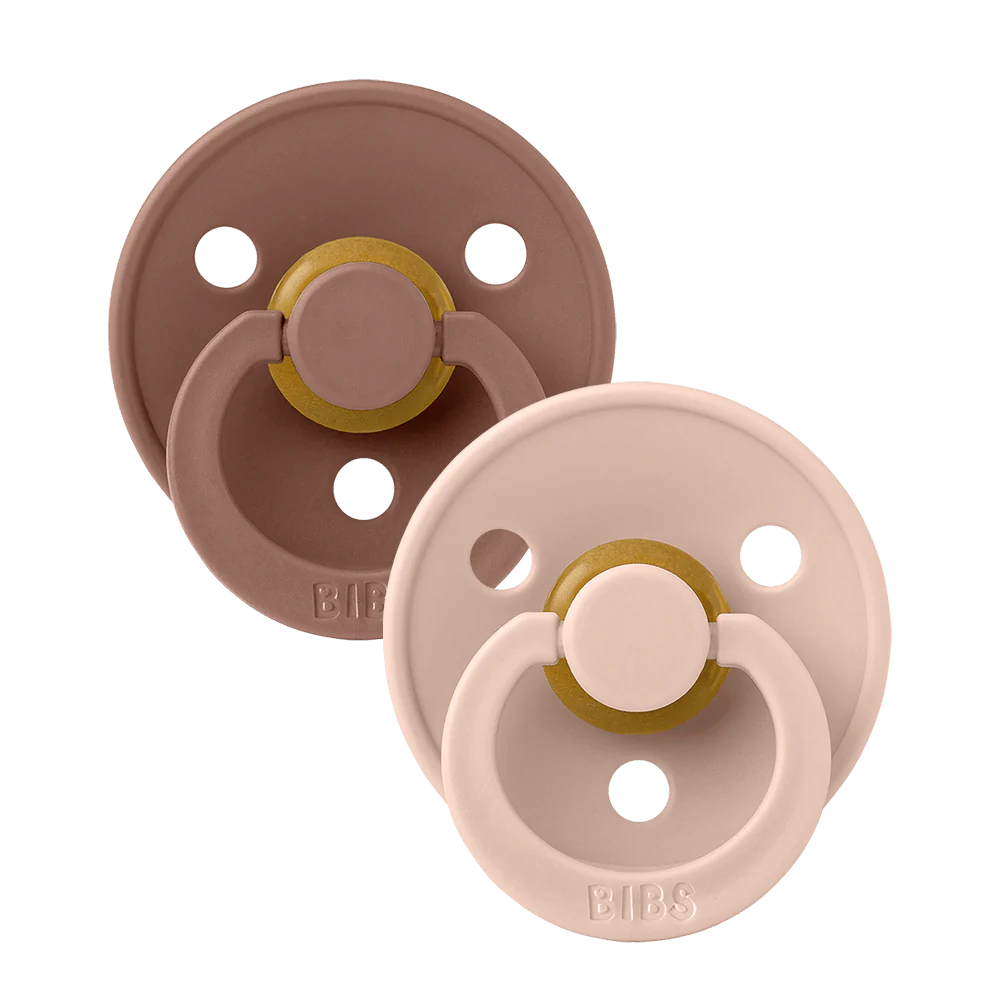 Bibs | Fopspeen T1 Latex Rond Woodchuck/Blush 0-6m 2-Pack
