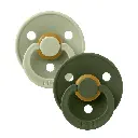Bibs | Fopspeen T1 Latex Rond Sage/Hunter Green 0-6m 2-Pack