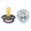 FOPSPEEN, Colour, 2-Pack T2, iron/baby blue, , natuurlijk rubber, 6-18m, blauw, ortho/physio, 2 stuk(s)