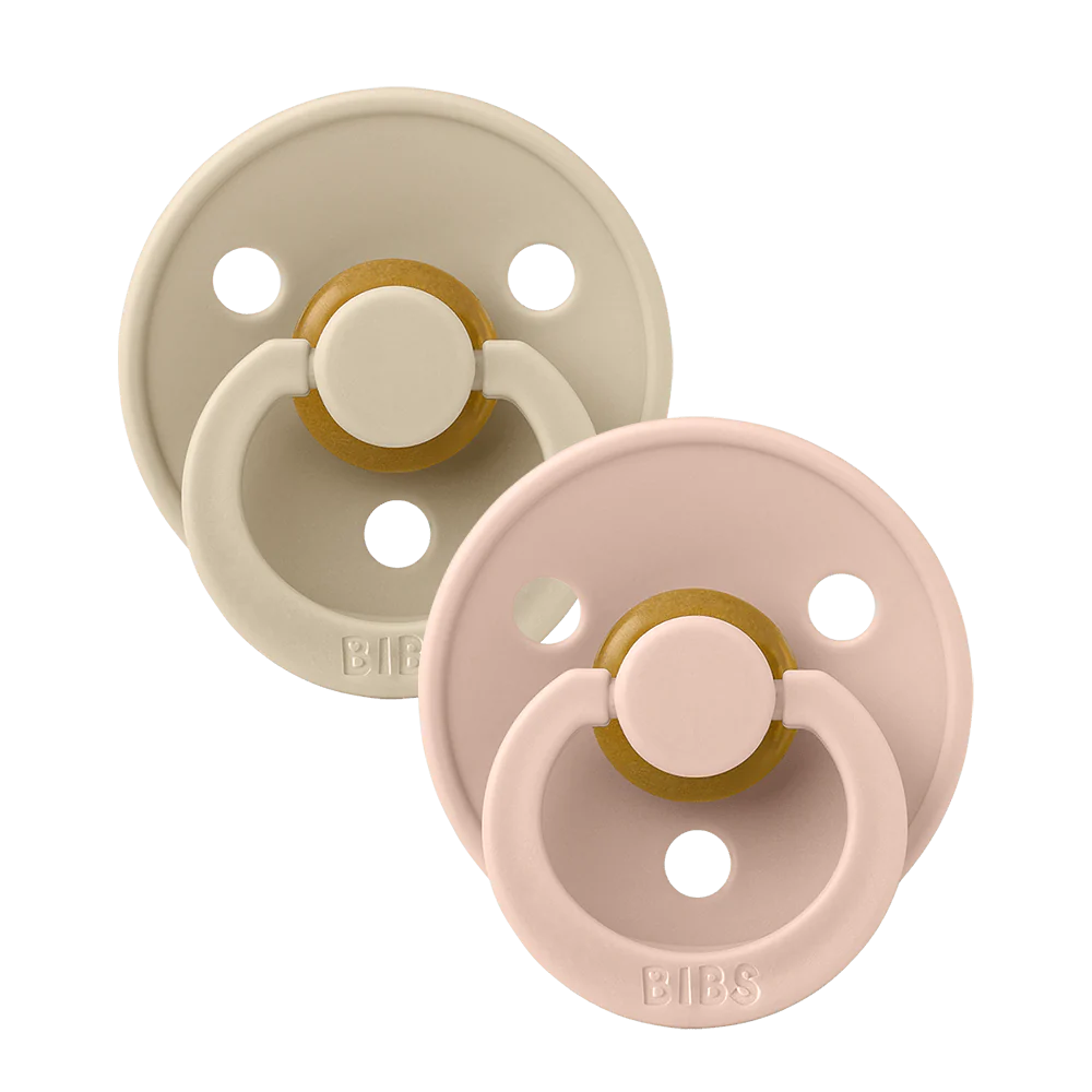 FOPSPEEN, Colour, 2-Pack T1, vanilla/ blush, natuurlijk rubber, 0-6m, ecru/roze, ortho/physio, 2 stuk(s)