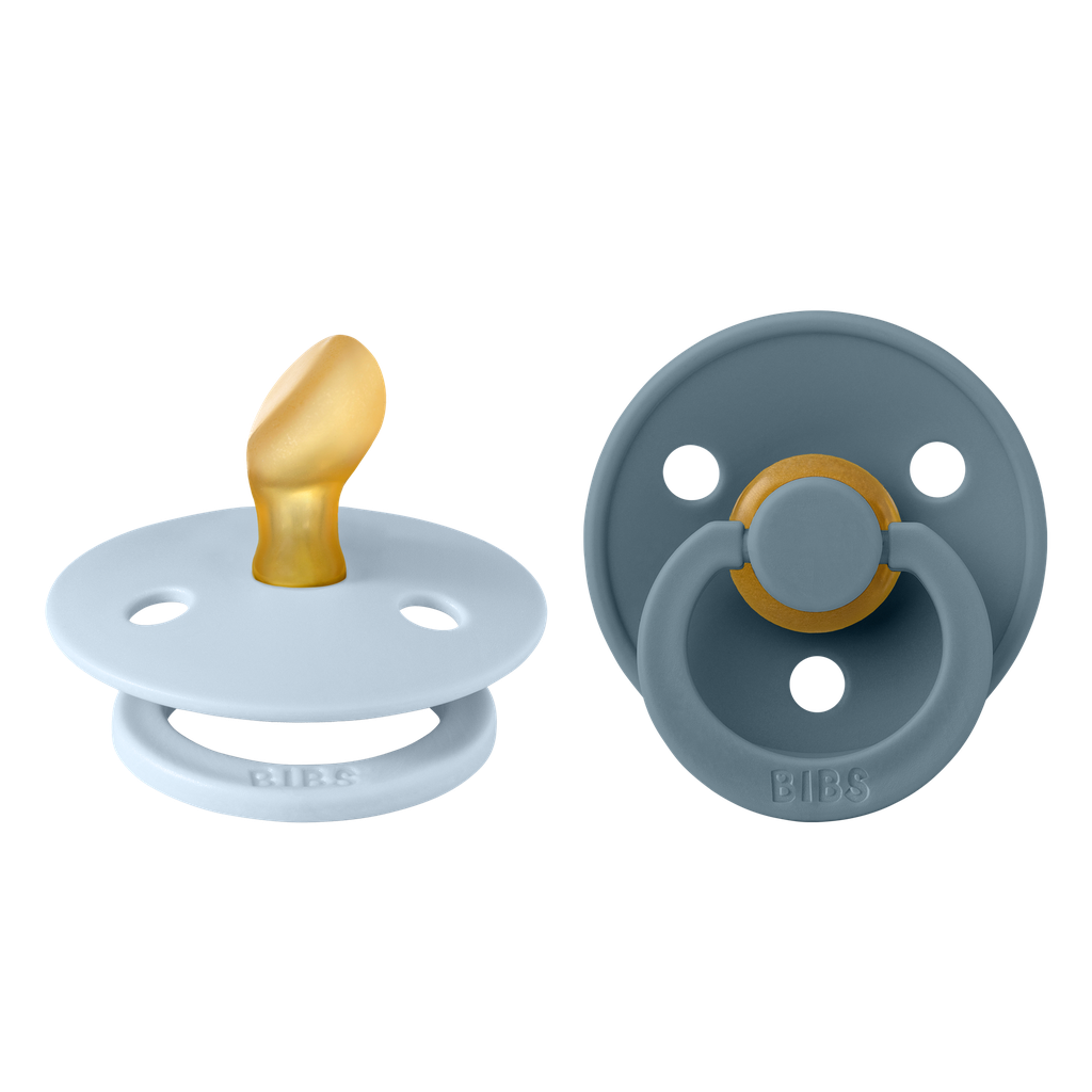 Bibs | Fopspeen T1 Latex Anatomisch Petrol/Baby Blue 0-6m 2-Pack