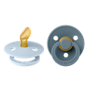 Bibs | Fopspeen T1 Latex Anatomisch Petrol/Baby Blue 0-6m 2-Pack