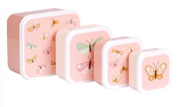 A Little Lovely Company | Bewaarpotje Lunch&Snackbox Vlinders
