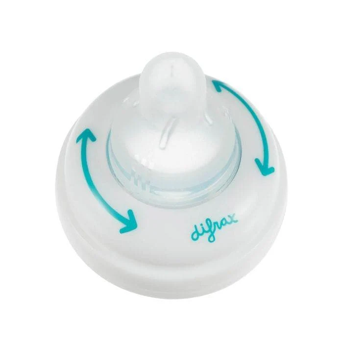 Difrax | Zuigspeen Natural  Ring + 1-2-3 Doseerspeen Siliconen +3m